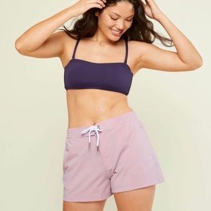 Andie Swim The Boardshort Eco Rose Pink Bottoms Medium UPF 50 Sun protection